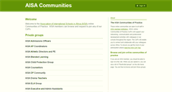 Desktop Screenshot of communities.aisa.or.ke