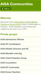 Mobile Screenshot of communities.aisa.or.ke
