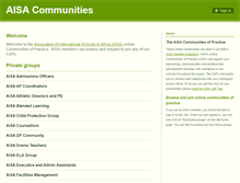 Tablet Screenshot of communities.aisa.or.ke